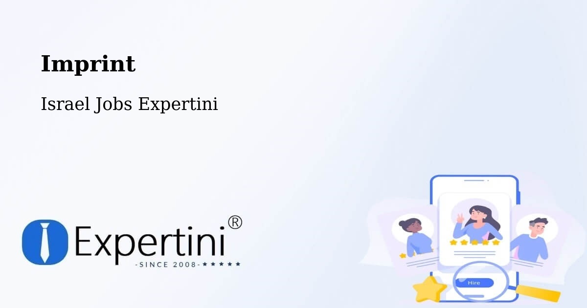 Imprint – Jerusalem - Israel Jobs Expertini